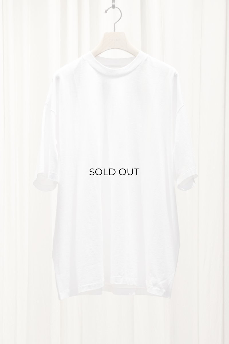 画像5: COMOLI (コモリ) コットンジャージ 半袖Tシャツ [WHITE] (5)