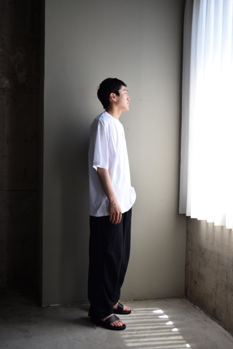 画像2: COMOLI (コモリ) コットンジャージ 半袖Tシャツ [WHITE]