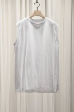 画像5: COMOLI (コモリ) コットンジャージ ノースリーブ [WHITE] (5)