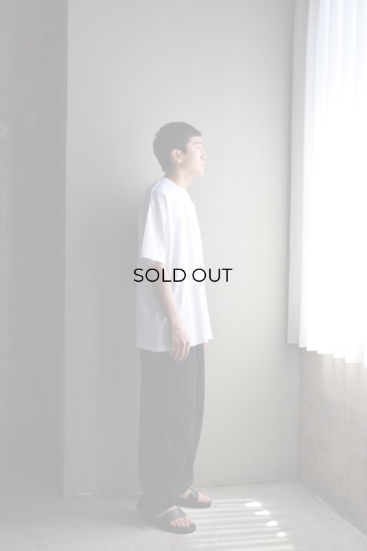 COMOLI (コモリ) COTTON JERSEY S/S T-SHIRT [WHITE]