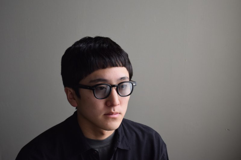 画像1: NOCHINO OPTICAL (ノチノ オプティカル)  NOCHINO #23  [Gloss Black × Blue Grey to D.Grey]