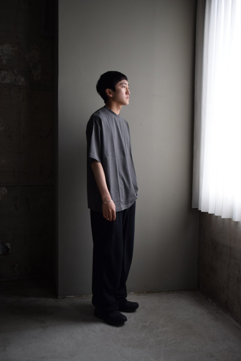 画像2: EVCON (エビコン) PIGMENT WIDE S/S T-SHIRT 251-91109B [CHARCOAL]