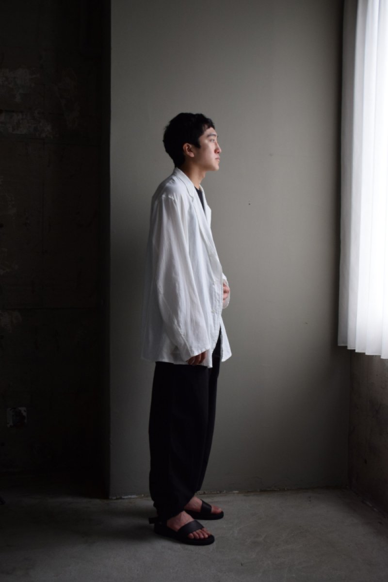 画像1: COMOLI (コモリ) KHADIコットン ジャケット [WHITE]