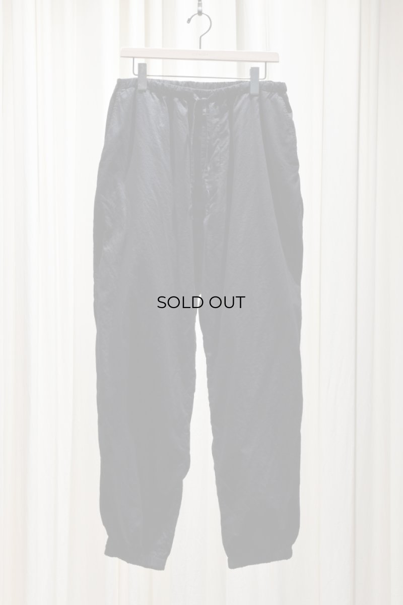 画像5: COMOLI (コモリ) KHADIコットン ドローストリングパンツ [BLACK] (5)