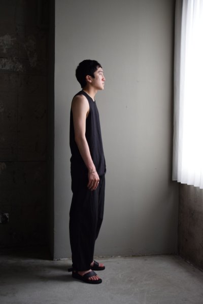 画像1: COMOLI (コモリ) サマーウール タンクトップ [CHARCOAL]