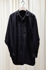 画像5: COMOLI (コモリ) シルク製品染 シャツ [BLACK] (5)