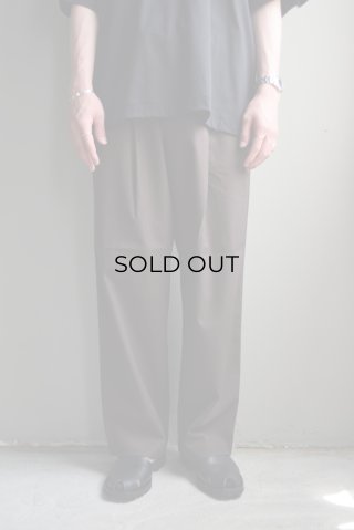 MARKAWARE (マーカウェア) 2/80 Organic Wool Flannel DOUBLE PLEATED