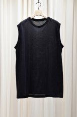 画像5: COMOLI (コモリ) コットンメッシュ ノースリーブ [BLACK] (5)