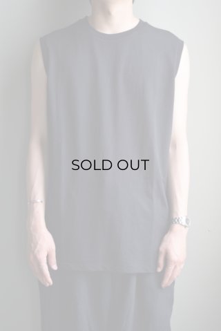 COMOLI (コモリ) コットンメッシュ ノースリーブ [WHITE]