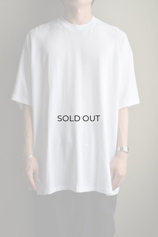 COMOLI (コモリ) コットンメッシュ 半袖Tシャツ [WHITE]