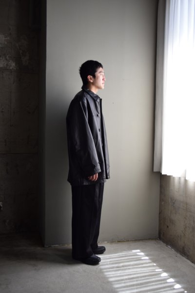 画像2: UNIVERSAL PRODUCTS (ユニバーサルプロダクツ) LEATHER CAR COAT 253-60702 [BLACK]