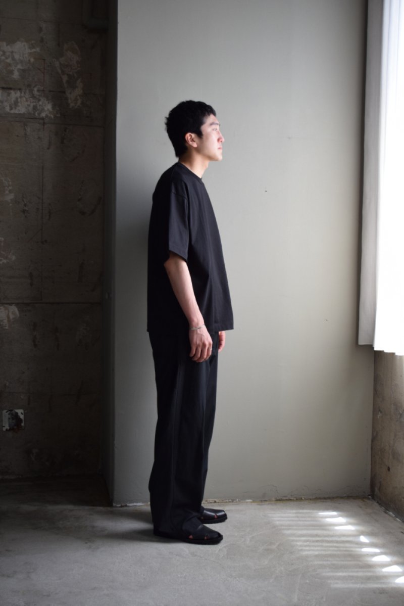 画像1: CIOTA (シオタ) コットンレーヨン ベイカーパンツ [Black]