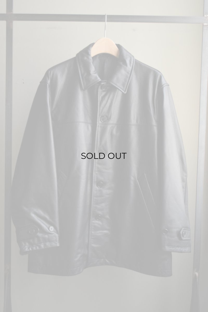 画像5: 【SALE】UNIVERSAL PRODUCTS (ユニバーサルプロダクツ) LEATHER CAR COAT 253-60702 [BLACK] (5)