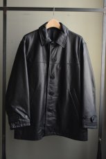 画像5: UNIVERSAL PRODUCTS (ユニバーサルプロダクツ) LEATHER CAR COAT 253-60702 [BLACK] (5)
