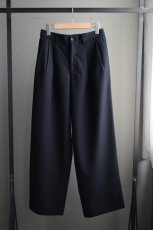 画像5: MARKAWARE (マーカウェア) Organic Wool Survival Cloth® Triple Pleated Wide Trousers [BLACK]  (5)