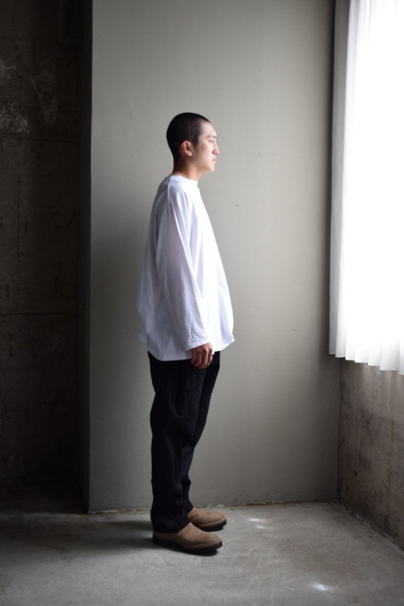 画像2: COMOLI (コモリ) ブラックデニム テーパードパンツ [BLACK]