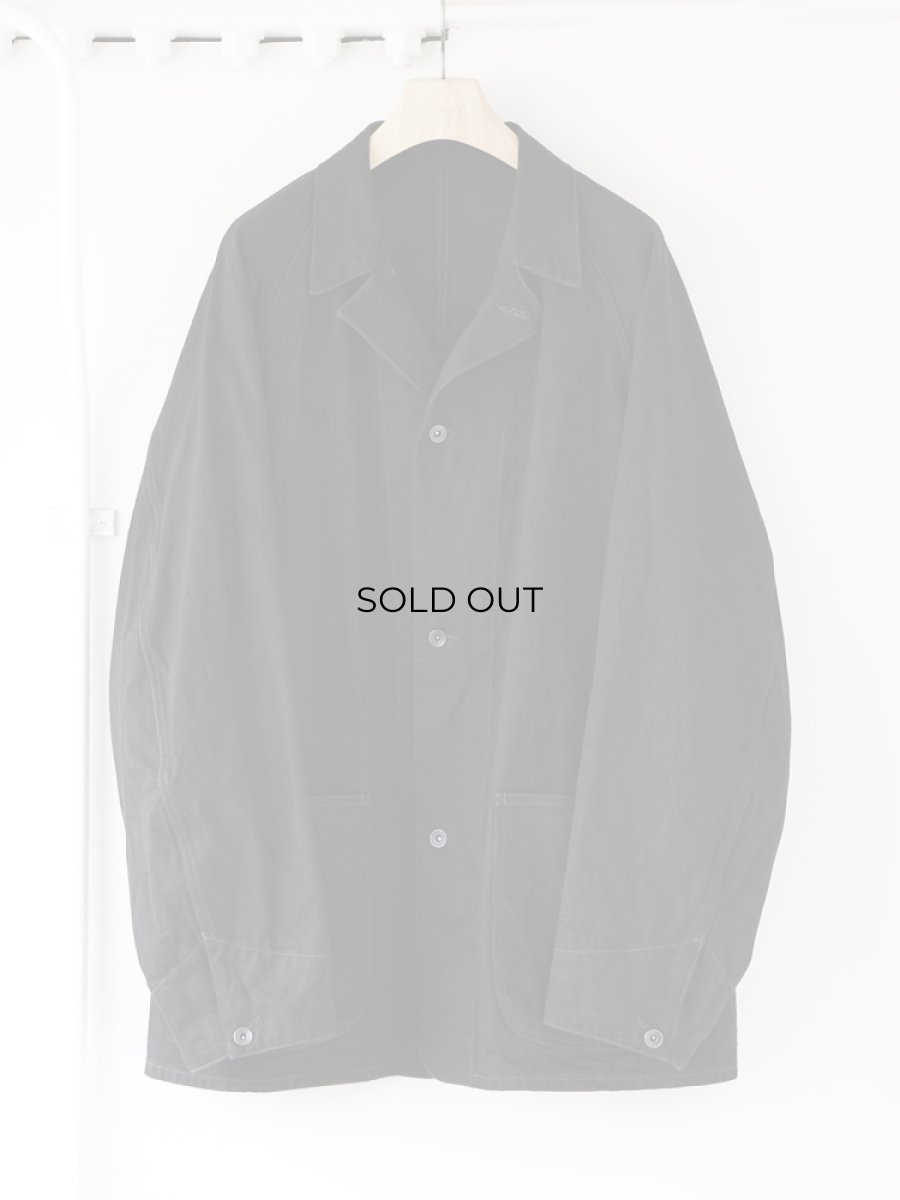 画像5: COMOLI (コモリ) ブラックデニム ワークジャケット [BLACK] (5)