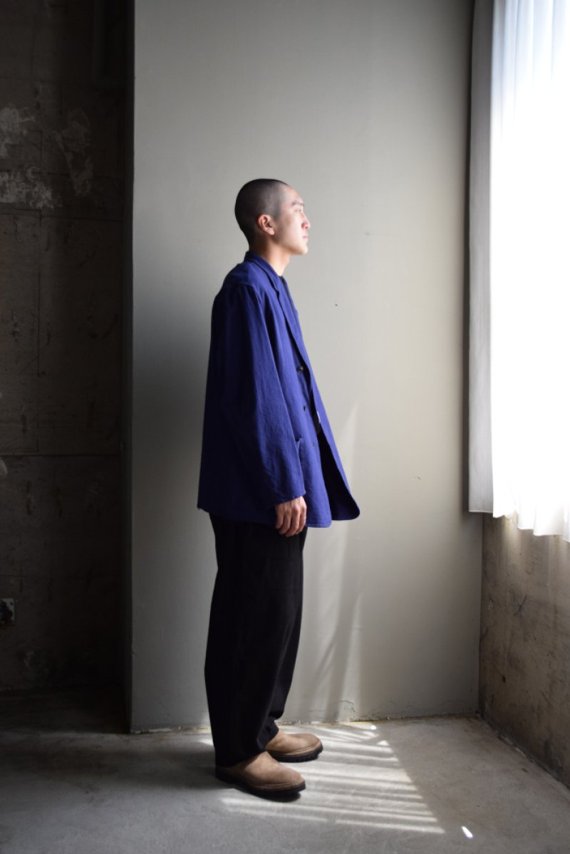 画像1: COMOLI (コモリ) コットンネル ジャケット [ROYAL BLUE]