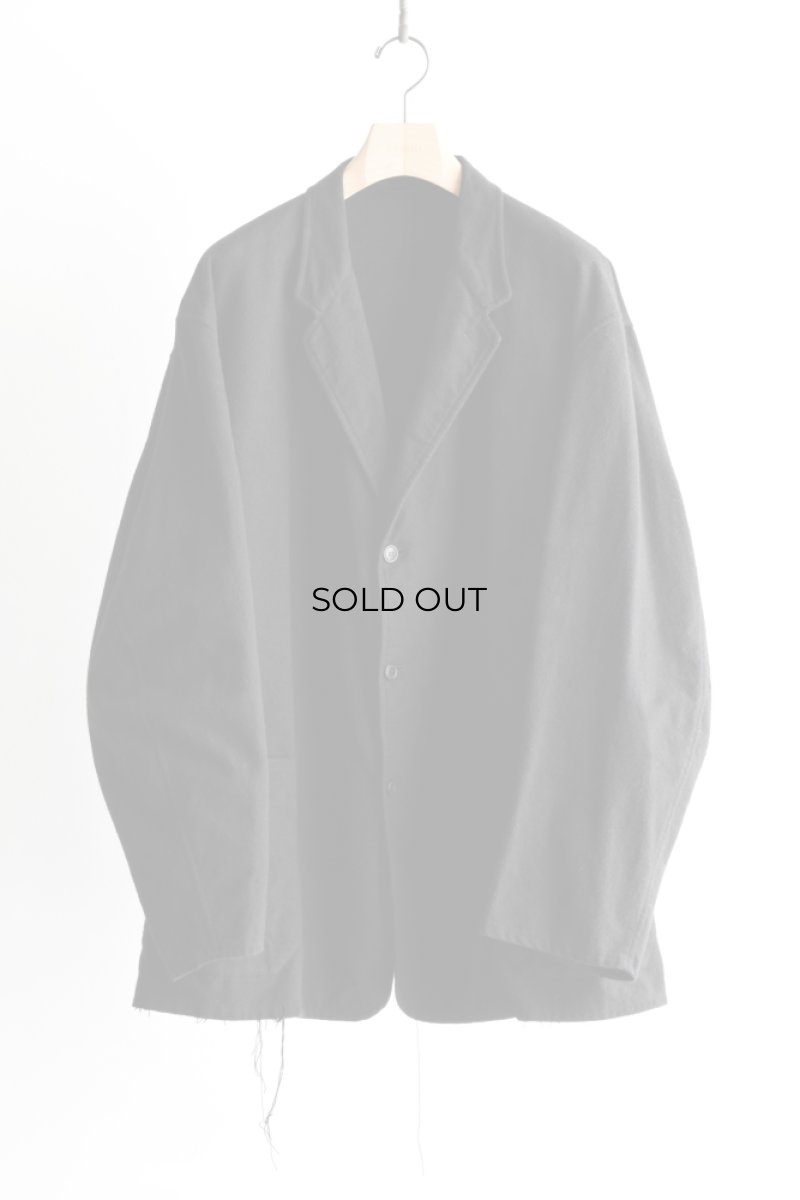 画像5: COMOLI (コモリ) コットンネル ジャケット [BLACK] (5)