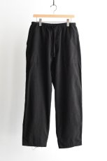 画像5: COMOLI (コモリ) コットンネル テーパードパンツ [BLACK] (5)