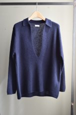 画像5: WALENODE (ウェルノード) Silk Cashmere Vareuse [Navy] (5)