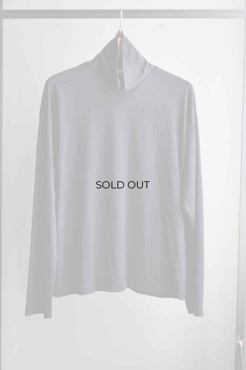 画像5: MARKAWARE (マーカウェア) Super 160’s Wool Washable Knit Long Sleeve Turtle Neck [BLACK] (5)