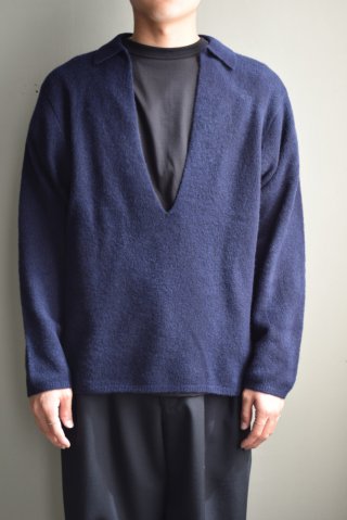 WALENODE (ウェルノード) Innocent YAK Sweat like sweater [BLACK]
