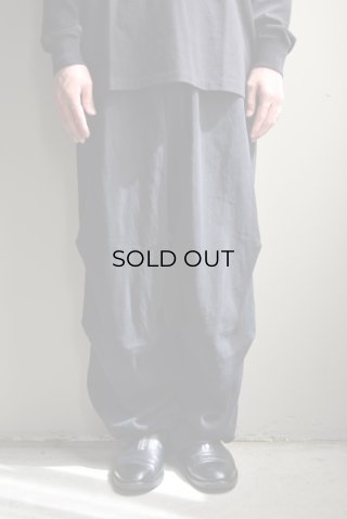 COMOLI (コモリ) コーデュロイ ドローストリングパンツ [BLACK]