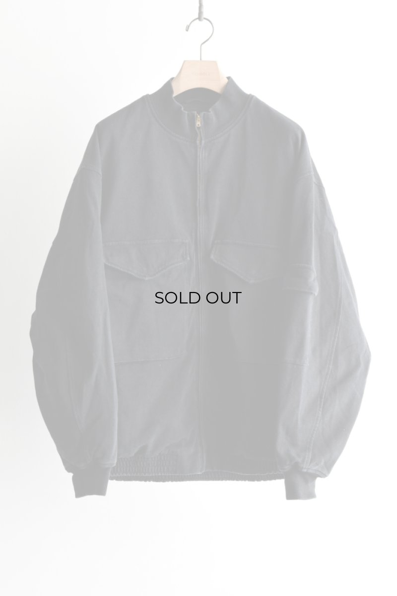 画像5: COMOLI (コモリ) コットンジャージ G8ジャケット [BLACK] (5)