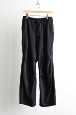 画像5: COMOLI (コモリ) コットンジャージ ニータックパンツ [BLACK] (5)