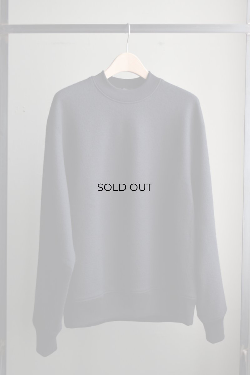 画像5: 【SALE】Cale (カル)  Super 120's  エアーウール裏毛 プルオーバー [BLACK] (5)