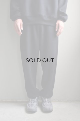 Cale (カル) Super 120's エアーウール裏毛 プルオーバー [BLACK]