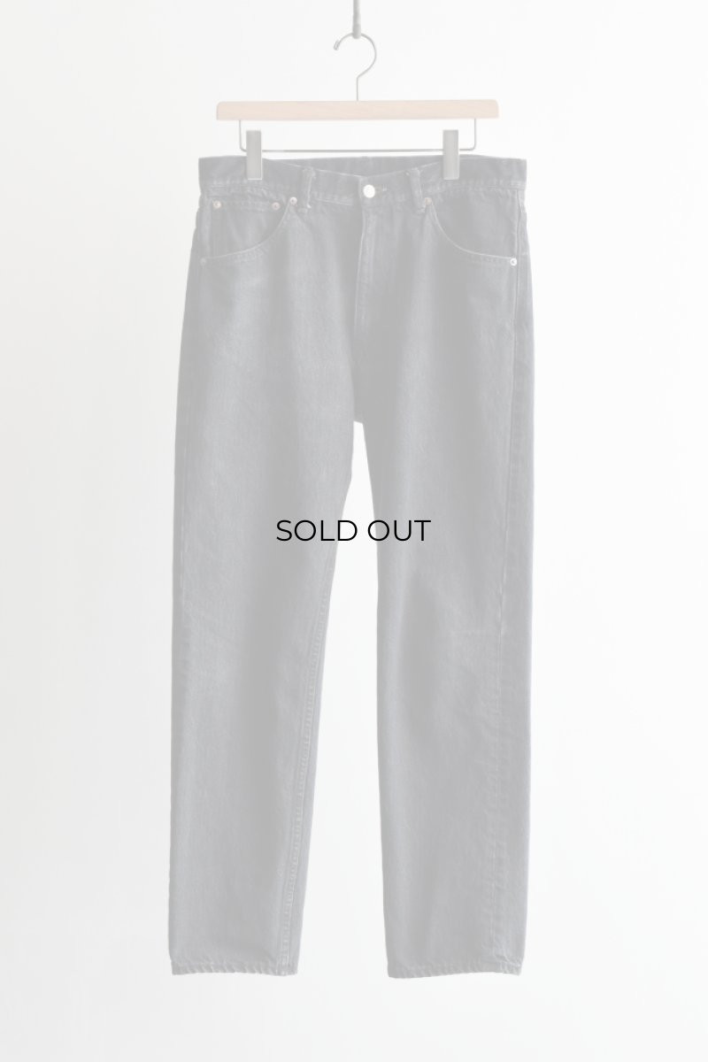 画像5: COMOLI (コモリ) デニム 5Pパンツ [FADE BLACK] (5)