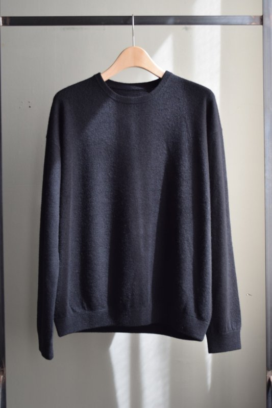 WALENODE (ウェルノード) Innocent YAK Sweat like sweater [BLACK]