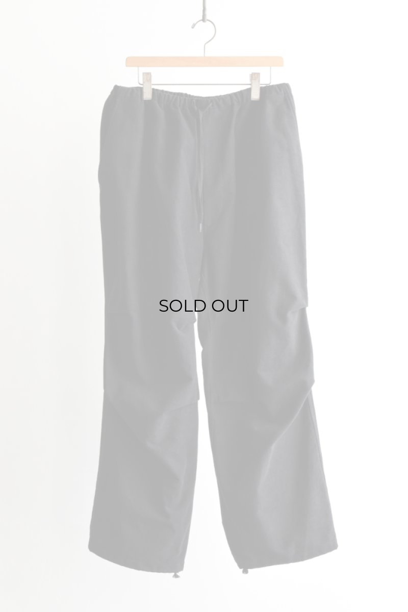 画像5: COMOLI (コモリ) モールスキン ニータックパンツ [BLACK] (5)