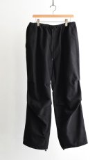 画像5: COMOLI (コモリ) モールスキン ニータックパンツ [BLACK] (5)