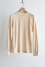 画像5: COMOLI (コモリ) コットンカシミヤ ベースレイヤー 長袖クルーネック [ECRU] (5)