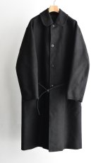 画像5: COMOLI (コモリ) モールスキン ミリタリーコート [BLACK] (5)