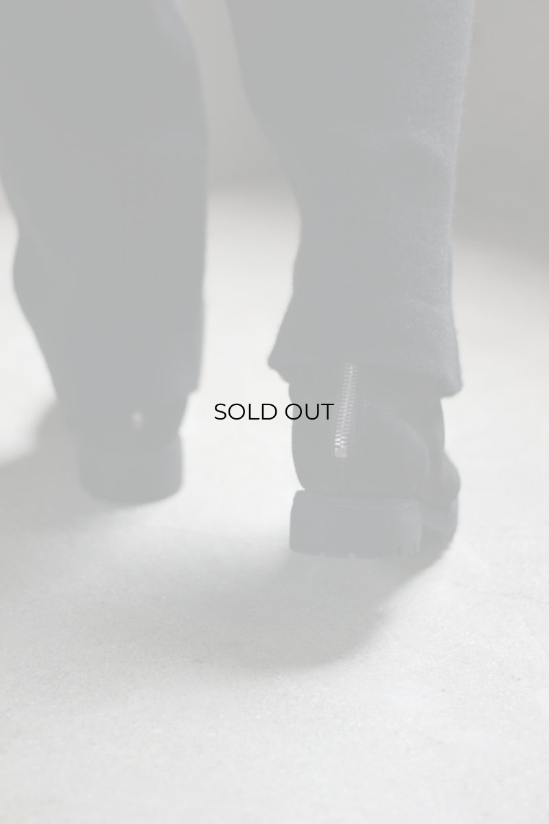 画像6: GUIDI (グイディ) 788V CALF REVERSE LINED BACK ZIP HIGH BOOT [BLACK] (6)