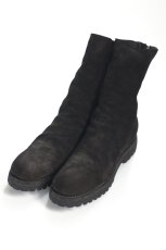 画像1: GUIDI (グイディ) 788V CALF REVERSE LINED BACK ZIP HIGH BOOT [BLACK] (1)