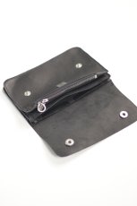 画像3: GUIDI (グイディ) PRESSED KANGAROO WALLET [BLACK] (3)