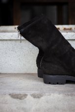 画像7: GUIDI (グイディ) 788V CALF REVERSE LINED BACK ZIP HIGH BOOT [BLACK] (7)