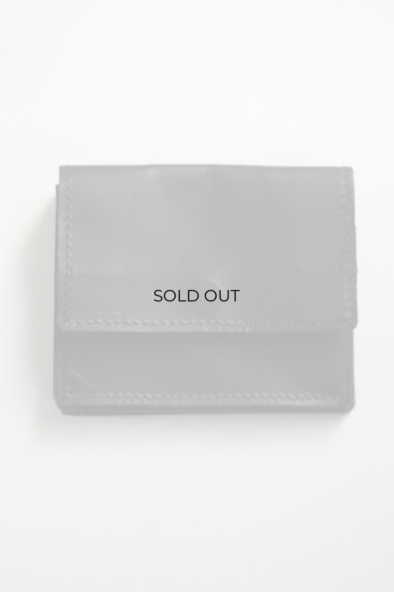 画像1: GUIDI (グイディ) PRESSED KANGAROO DOUBLE WALLET [BLACK] (1)