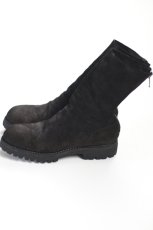 画像2: GUIDI (グイディ) 788V CALF REVERSE LINED BACK ZIP HIGH BOOT [BLACK] (2)