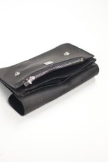 画像5: GUIDI (グイディ) PRESSED KANGAROO WALLET [BLACK] (5)