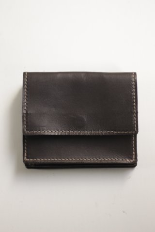 GUIDI (グイディ) PRESSED KANGAROO DOUBLE WALLET [BLACK]