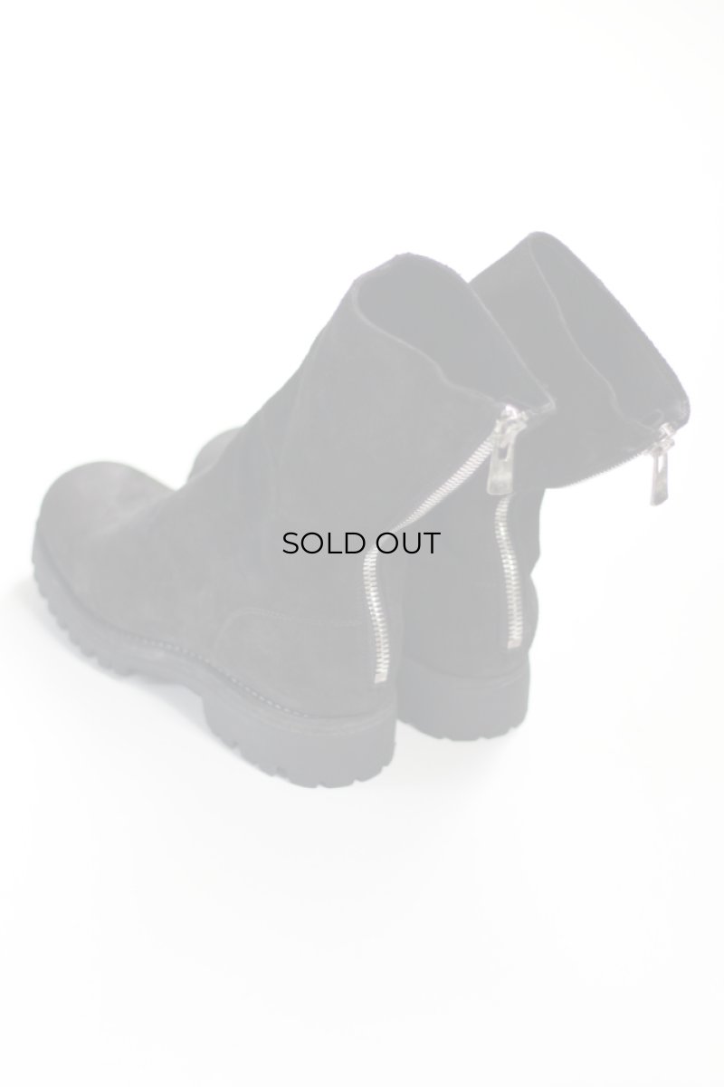 画像3: GUIDI (グイディ) 788V CALF REVERSE LINED BACK ZIP HIGH BOOT [BLACK] (3)