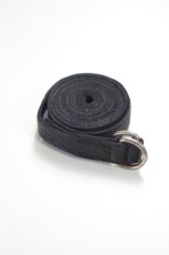 画像1: GUIDI (グイディ) BISON FULL GRAIN LEATHER BELT [BLACK] (1)