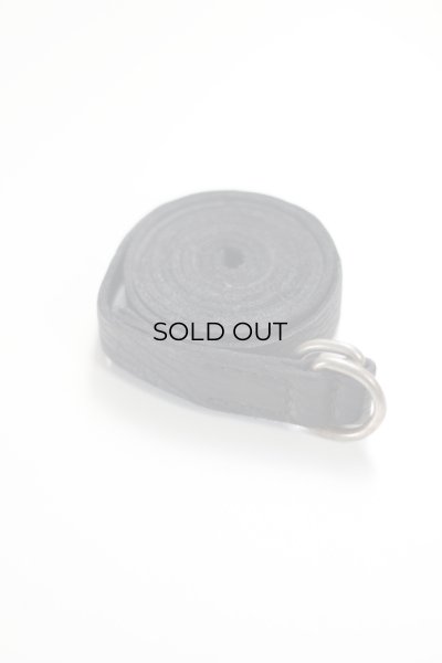 GUIDI (グイディ) BISON FULL GRAIN LEATHER BELT [BLACK]