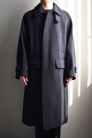 ANOTHER OFFICE Voyager Balmacaan Coat 2紺 ANOTHER OFFICE (アナザーオフィス) Voyager Bold Balmacaan Coat